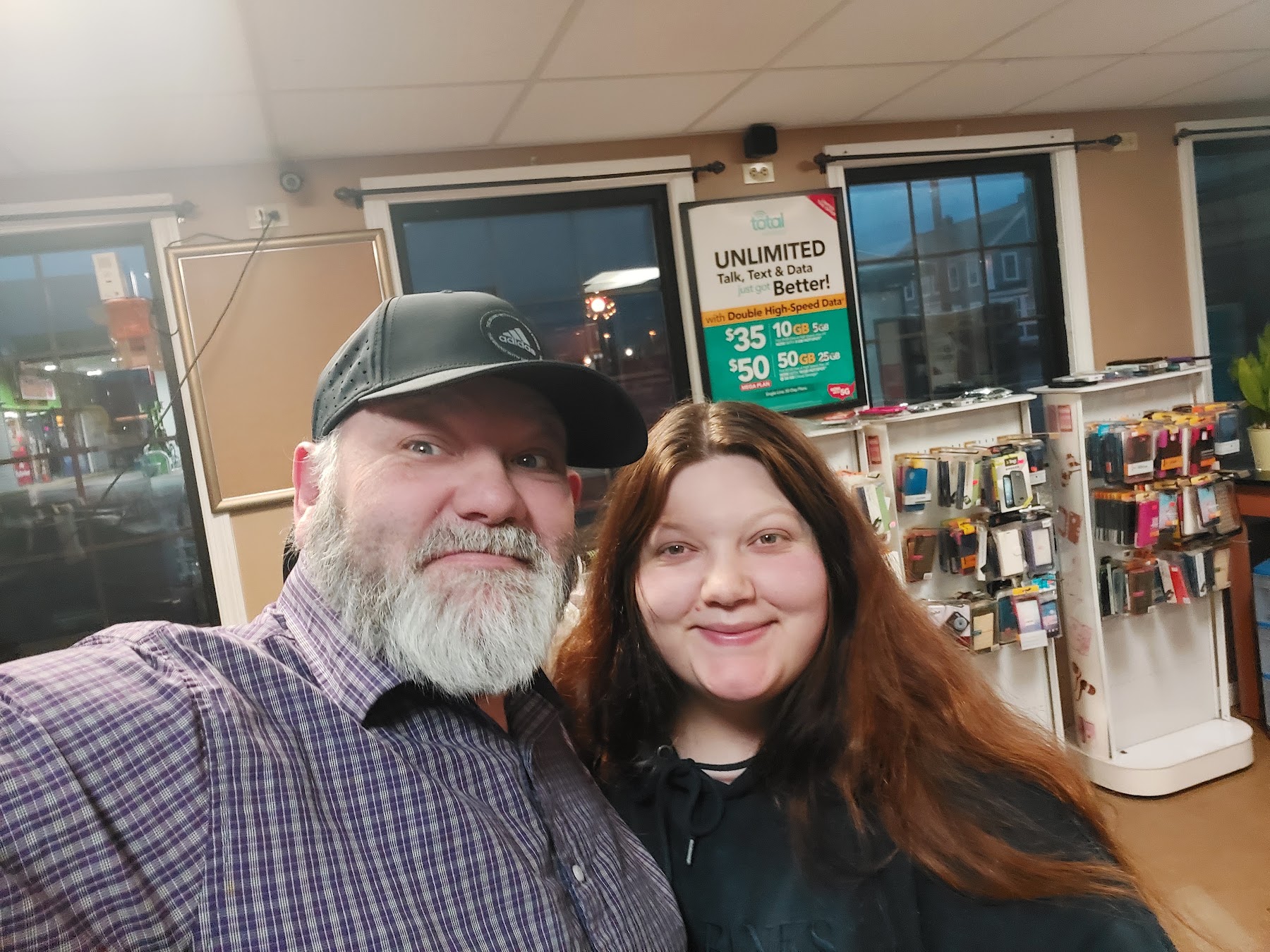 Destiny smiling with a loved one